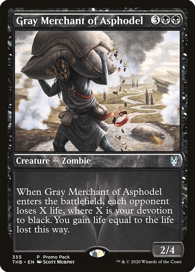 Gray Merchant of Asphodel (Promo Pack) [Theros Beyond Death Promos] | Deep Dive Games St. Marys