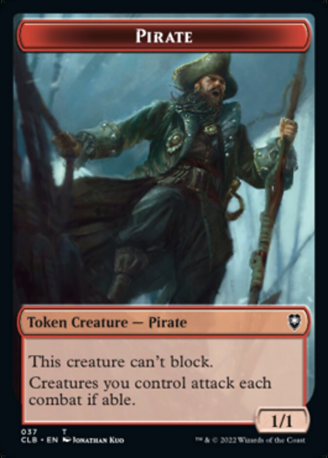 Pirate // Goblin Double-Sided Token [Commander Legends: Battle for Baldur's Gate Tokens] | Deep Dive Games St. Marys