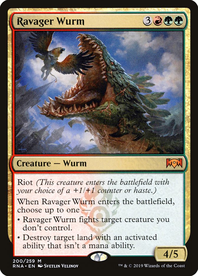 Ravager Wurm [Ravnica Allegiance] | Deep Dive Games St. Marys