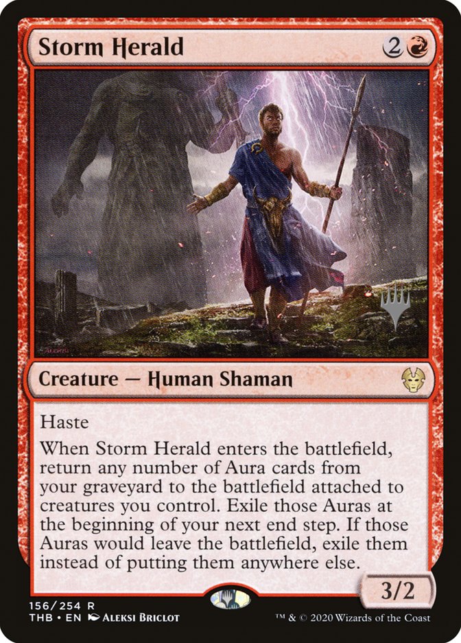 Storm Herald (Promo Pack) [Theros Beyond Death Promos] | Deep Dive Games St. Marys