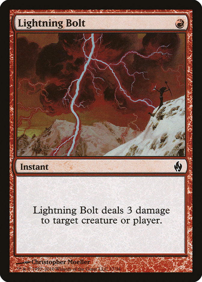 Lightning Bolt [Premium Deck Series: Fire and Lightning] | Deep Dive Games St. Marys