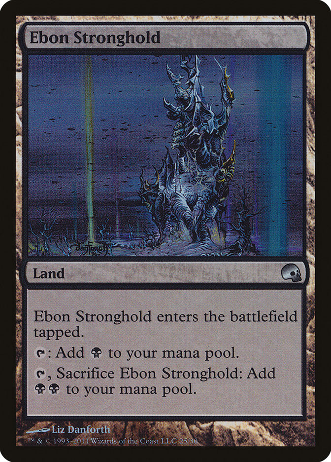 Ebon Stronghold [Premium Deck Series: Graveborn] | Deep Dive Games St. Marys