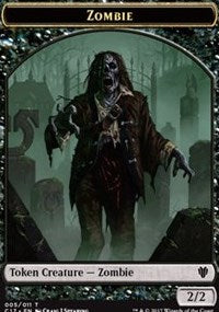 Zombie // Gold Double-Sided Token [Commander 2017 Tokens] | Deep Dive Games St. Marys