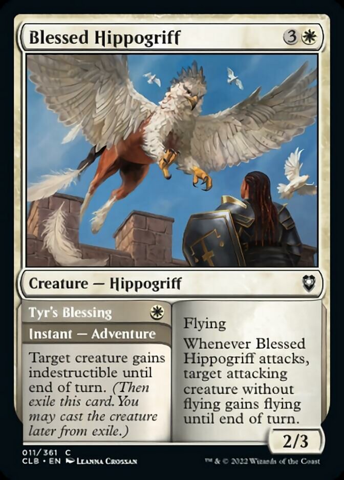 Blessed Hippogriff // Tyr's Blessing [Commander Legends: Battle for Baldur's Gate] | Deep Dive Games St. Marys