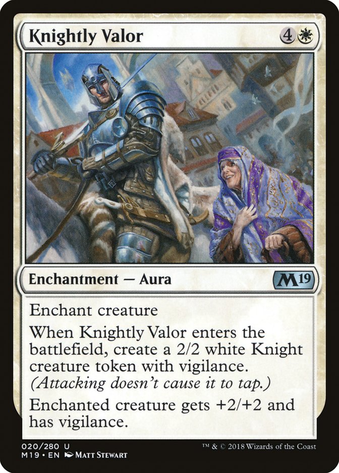 Knightly Valor [Core Set 2019] | Deep Dive Games St. Marys