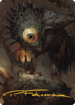 Nothic Art Card (Gold-Stamped Signature) [Commander Legends: Battle for Baldur's Gate Art Series] | Deep Dive Games St. Marys
