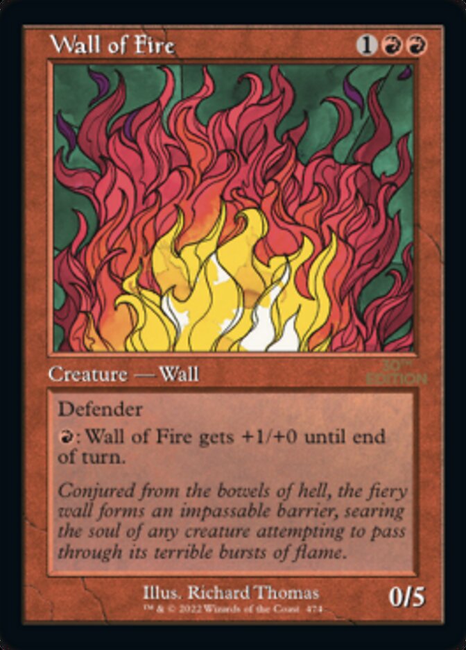 Wall of Fire (Retro) [30th Anniversary Edition] | Deep Dive Games St. Marys