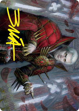 Edgar, Charmed Groom 1 Art Card (Gold-Stamped Signature) [Innistrad: Crimson Vow Art Series] | Deep Dive Games St. Marys