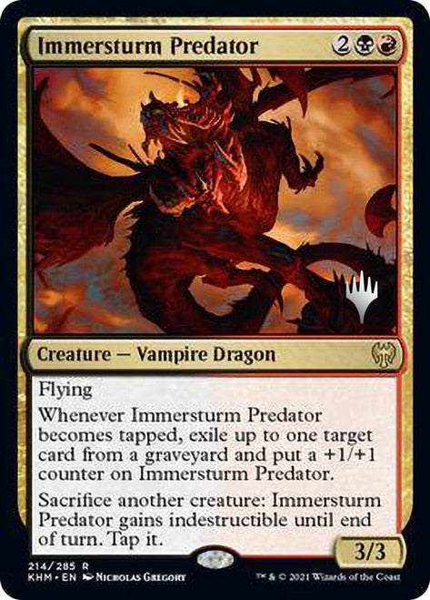 Immersturm Predator (Promo Pack) [Kaldheim Promos] | Deep Dive Games St. Marys