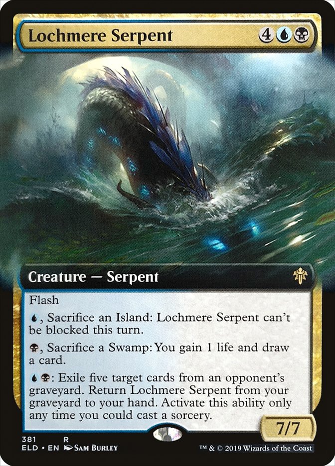 Lochmere Serpent (Extended Art) [Throne of Eldraine] | Deep Dive Games St. Marys