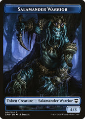 Salamander Warrior // Zombie Double-Sided Token [Commander Legends Tokens] | Deep Dive Games St. Marys