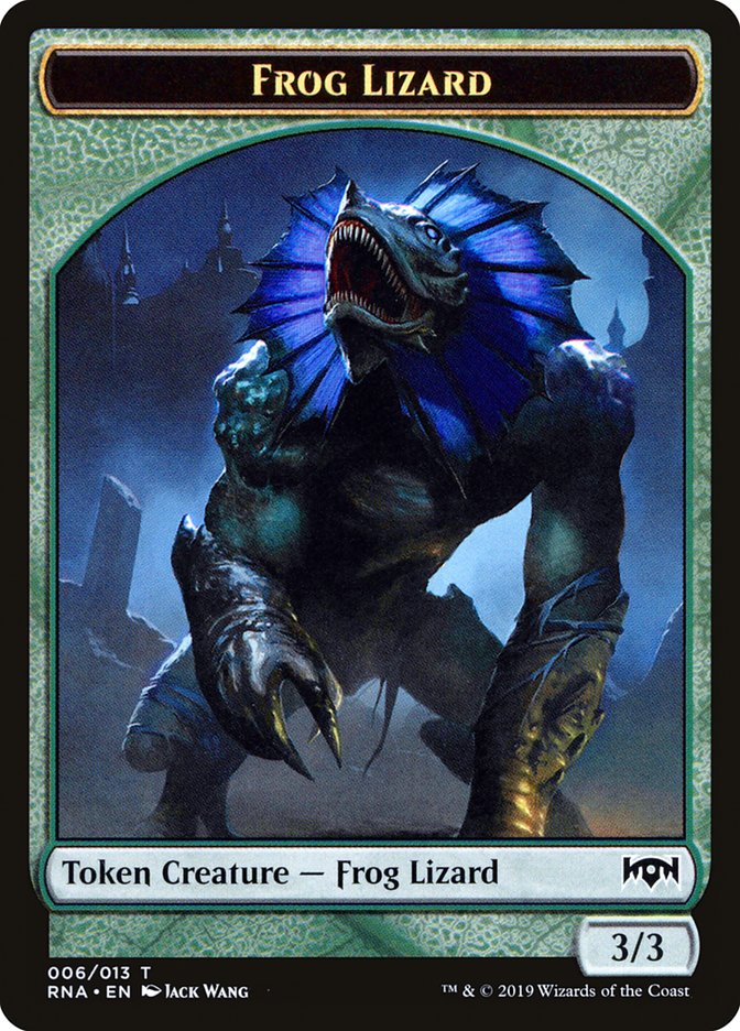 Frog Lizard Token [Ravnica Allegiance Tokens] | Deep Dive Games St. Marys