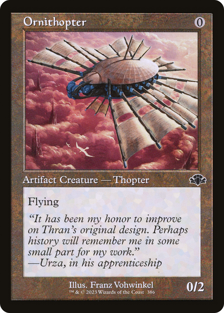 Ornithopter (Retro) [Dominaria Remastered] | Deep Dive Games St. Marys