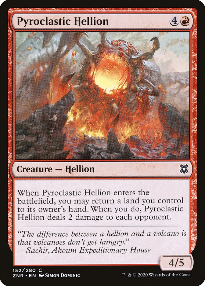 Pyroclastic Hellion [Zendikar Rising] | Deep Dive Games St. Marys