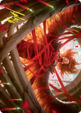Sigarda's Imprisonment Art Card (Gold-Stamped Signature) [Innistrad: Crimson Vow Art Series] | Deep Dive Games St. Marys