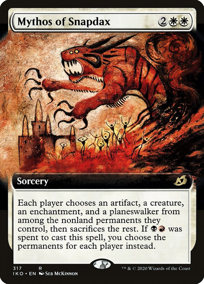 Mythos of Snapdax (Extended Art) [Ikoria: Lair of Behemoths] | Deep Dive Games St. Marys