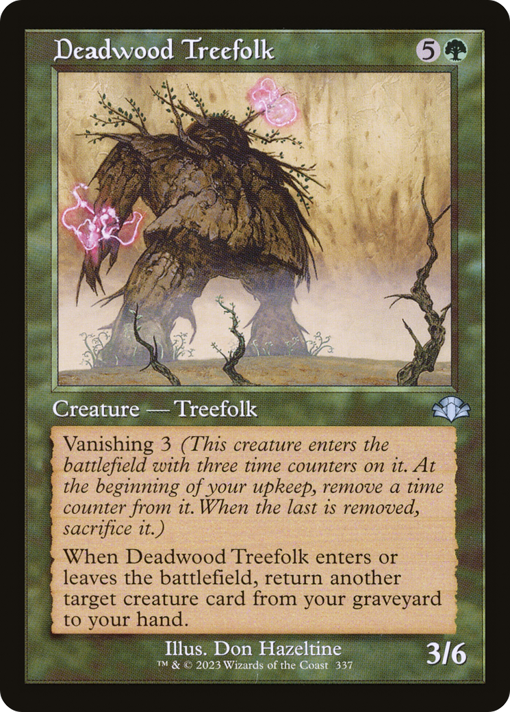 Deadwood Treefolk (Retro) [Dominaria Remastered] | Deep Dive Games St. Marys