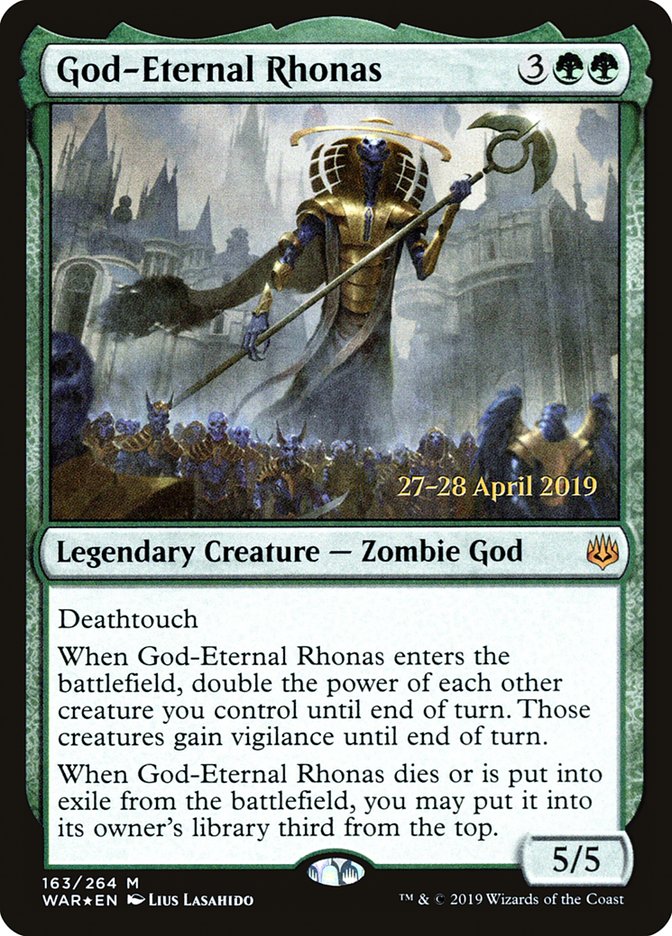 God-Eternal Rhonas [War of the Spark Prerelease Promos] | Deep Dive Games St. Marys