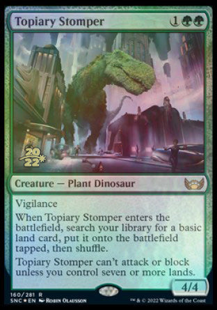 Topiary Stomper [Streets of New Capenna Prerelease Promos] | Deep Dive Games St. Marys