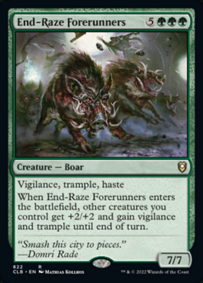 End-Raze Forerunners [Commander Legends: Battle for Baldur's Gate] | Deep Dive Games St. Marys