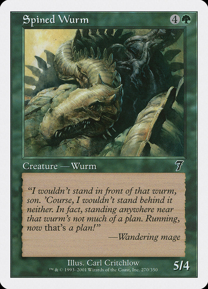 Spined Wurm [Seventh Edition] | Deep Dive Games St. Marys