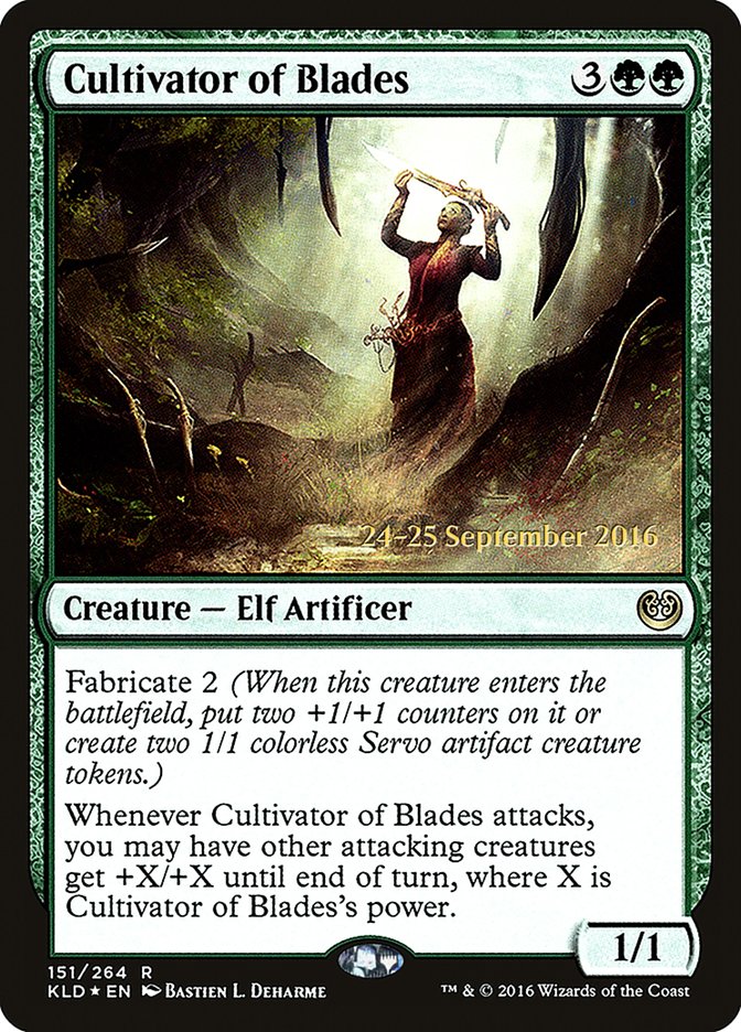 Cultivator of Blades [Kaladesh Prerelease Promos] | Deep Dive Games St. Marys