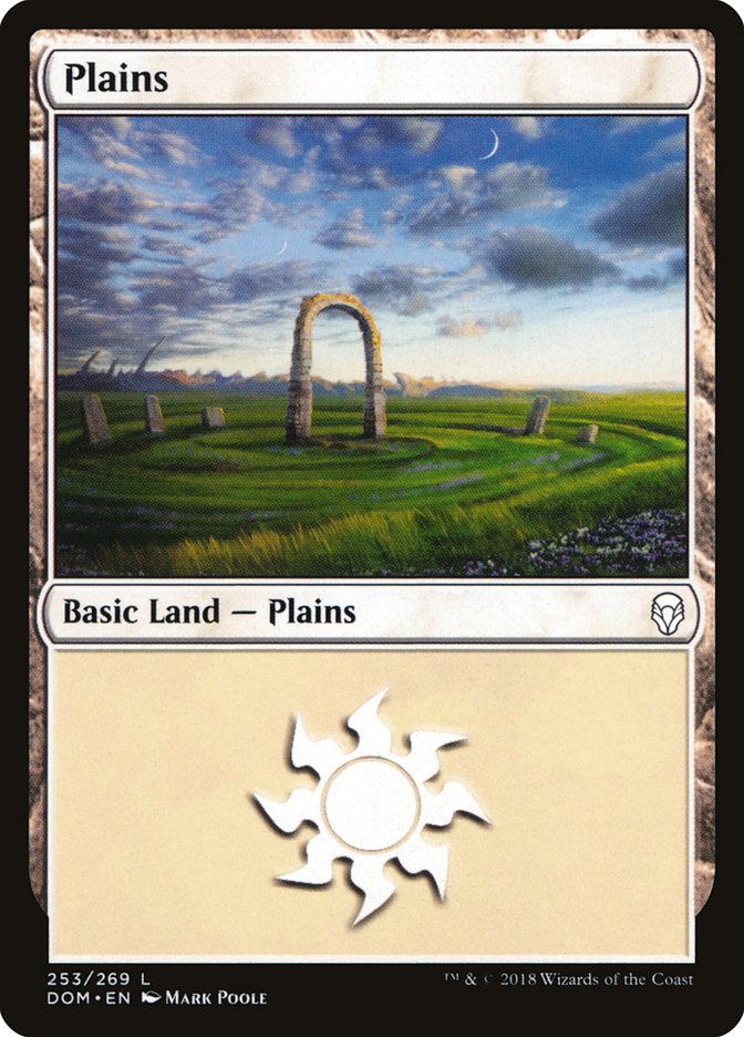 Plains (253) [Dominaria] | Deep Dive Games St. Marys