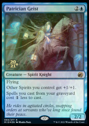 Patrician Geist [Innistrad: Midnight Hunt Prerelease Promos] | Deep Dive Games St. Marys