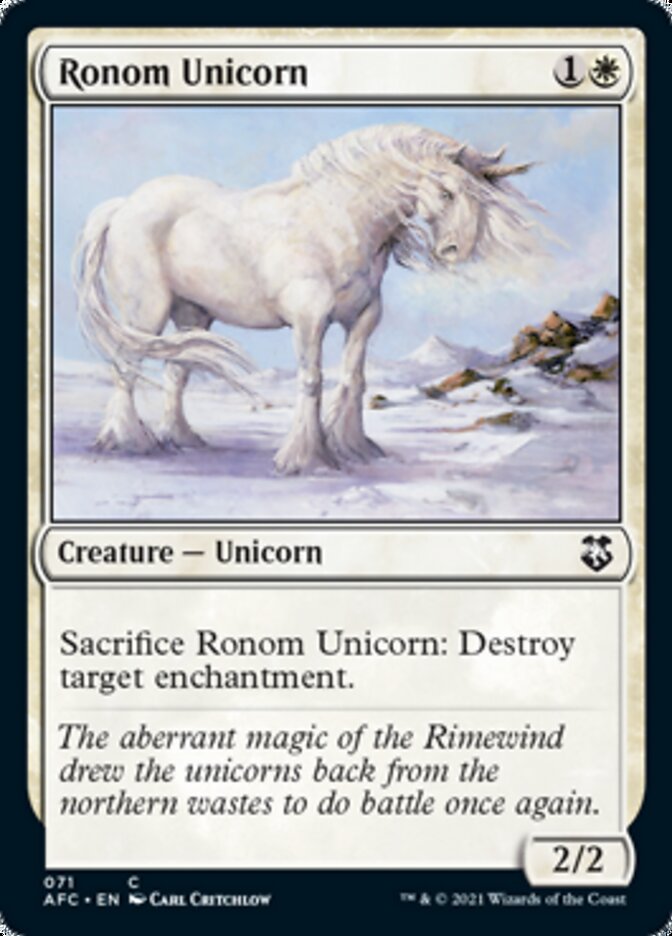 Ronom Unicorn [Dungeons & Dragons: Adventures in the Forgotten Realms Commander] | Deep Dive Games St. Marys