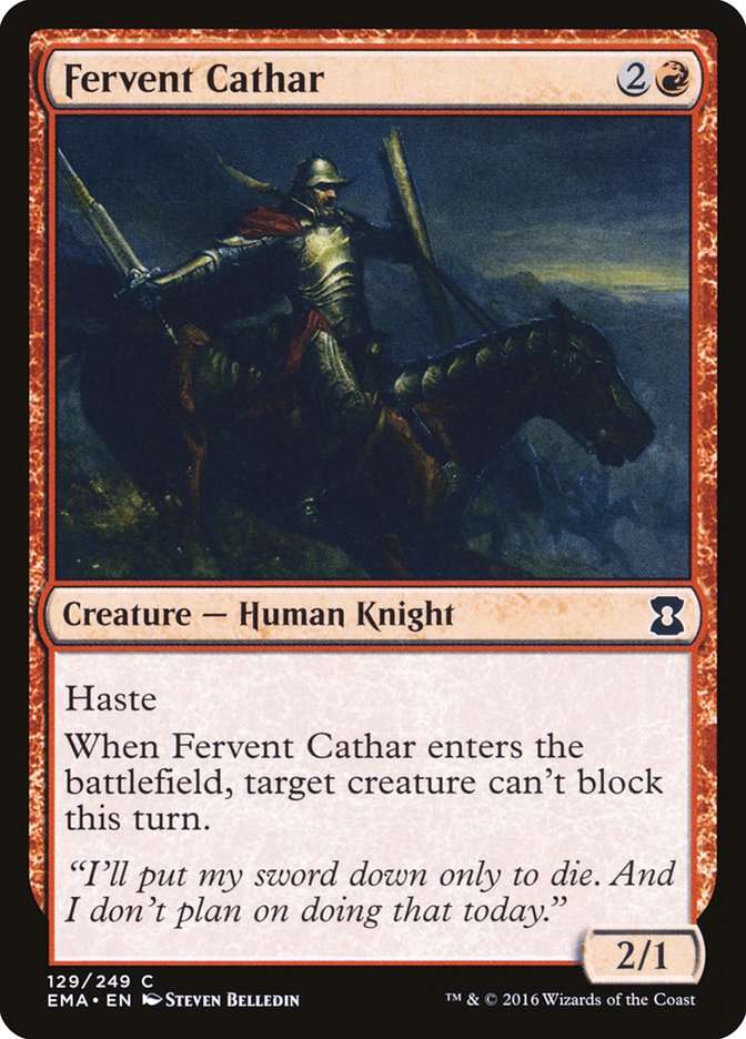 Fervent Cathar [Eternal Masters] | Deep Dive Games St. Marys