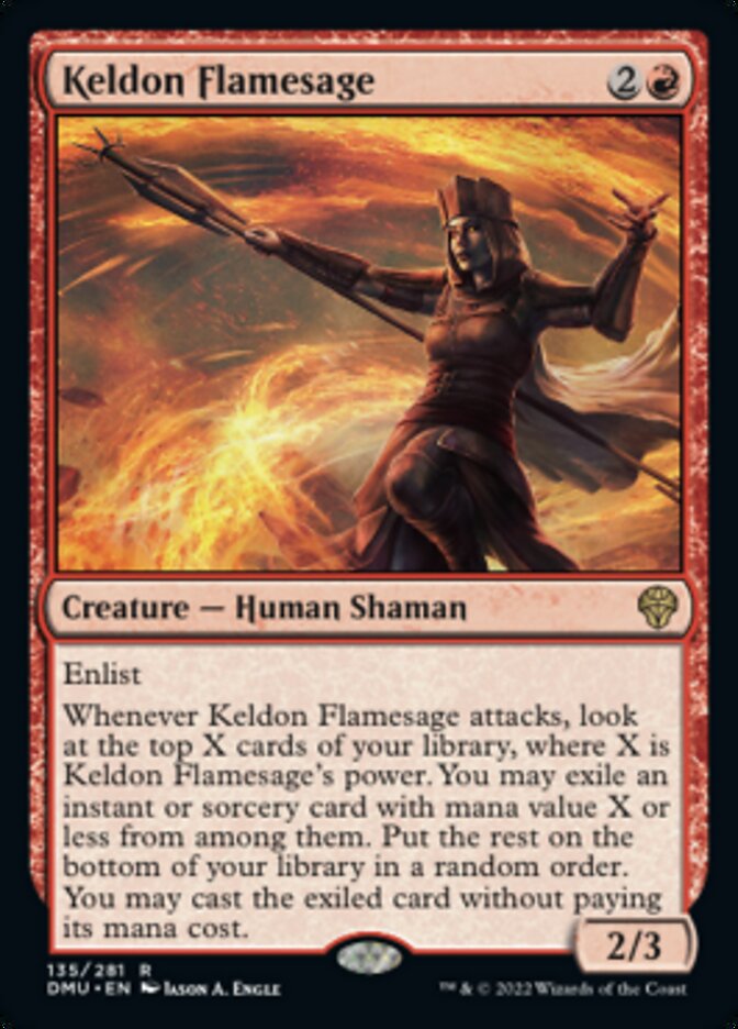 Keldon Flamesage [Dominaria United] | Deep Dive Games St. Marys