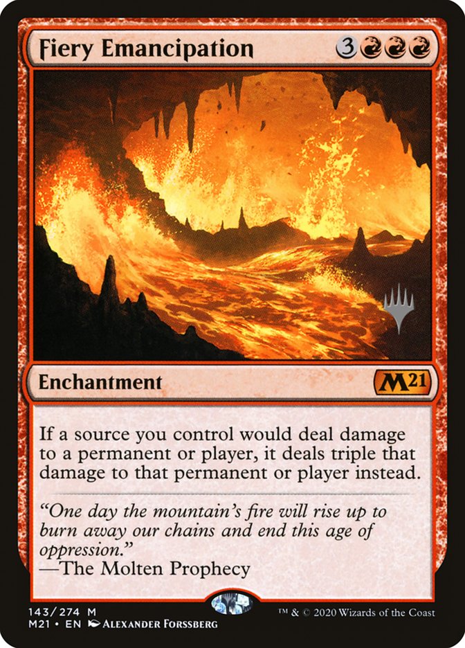 Fiery Emancipation (Promo Pack) [Core Set 2021 Promos] | Deep Dive Games St. Marys