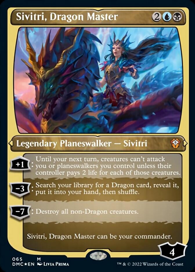 Sivitri, Dragon Master (Foil Etched) [Dominaria United Commander] | Deep Dive Games St. Marys