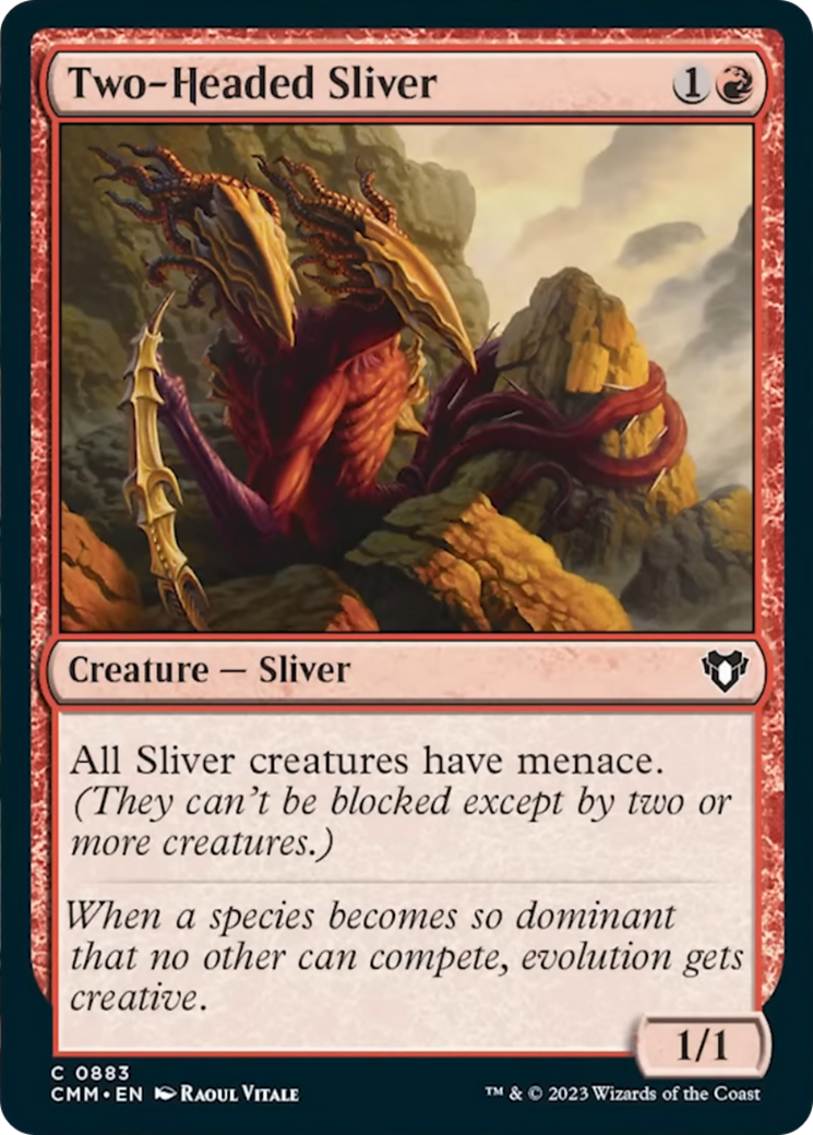 Two-Headed Sliver [Commander Masters] | Deep Dive Games St. Marys