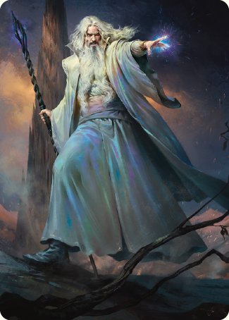 Saruman of Many Colors Art Card [The Lord of the Rings: Tales of Middle-earth Art Series] | Deep Dive Games St. Marys