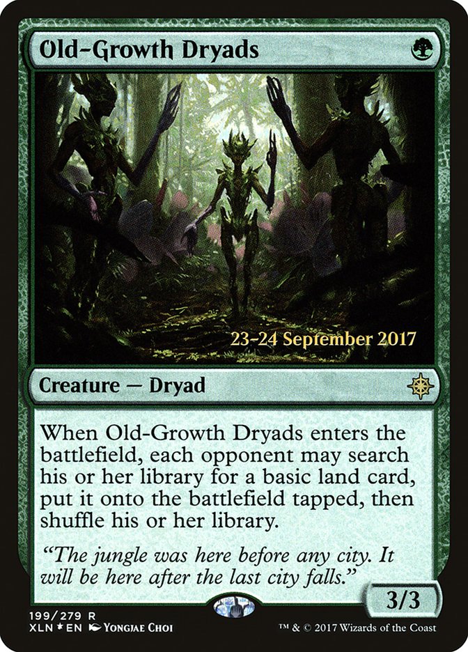 Old-Growth Dryads [Ixalan Prerelease Promos] | Deep Dive Games St. Marys