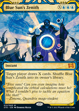 Blue Sun's Zenith (Foil Etched) [Strixhaven: School of Mages Mystical Archive] | Deep Dive Games St. Marys