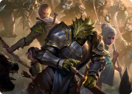 You Come to the Gnoll Camp Art Card [Dungeons & Dragons: Adventures in the Forgotten Realms Art Series] | Deep Dive Games St. Marys