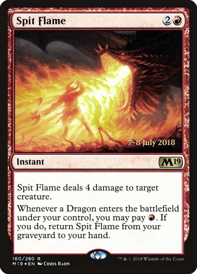 Spit Flame [Core Set 2019 Prerelease Promos] | Deep Dive Games St. Marys