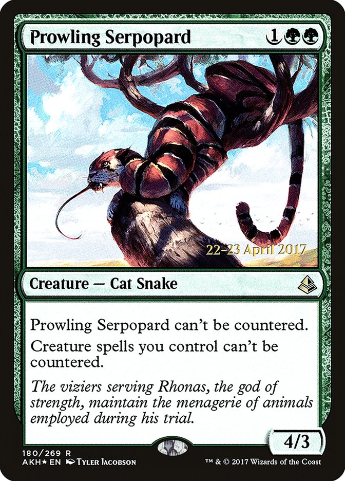 Prowling Serpopard [Amonkhet Prerelease Promos] | Deep Dive Games St. Marys