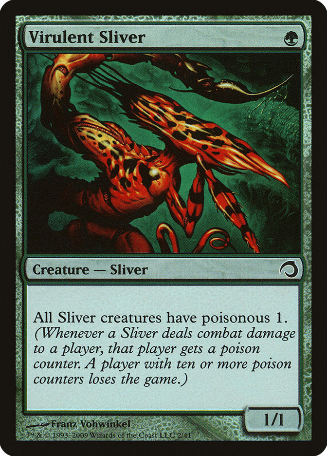 Virulent Sliver [Premium Deck Series: Slivers] | Deep Dive Games St. Marys